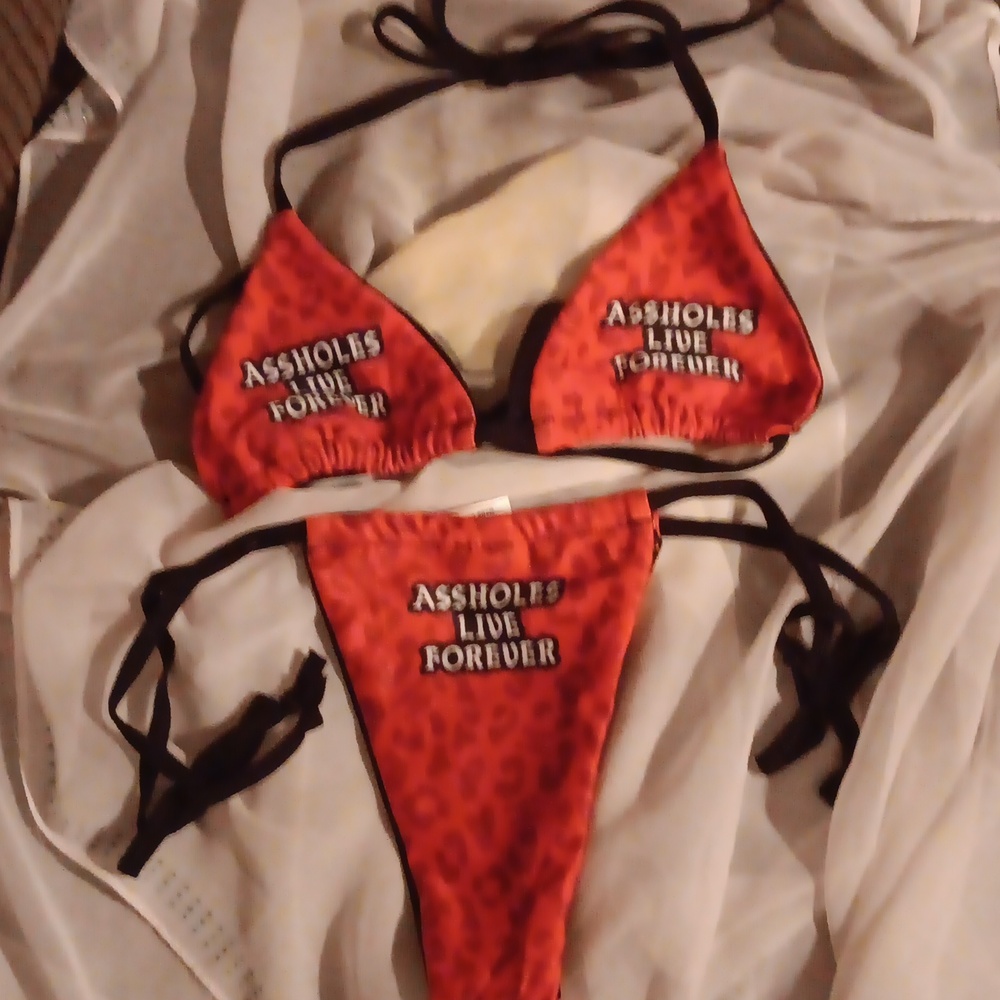 ALF RED LEOPARD BIKINI NIP